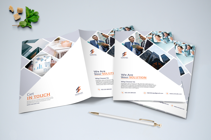 bifold-business-brochure-template