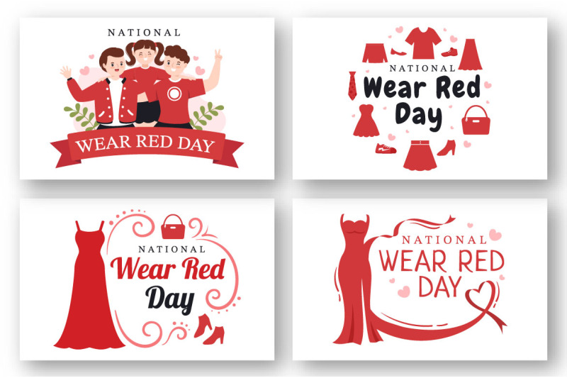 12-national-wear-red-day-illustration