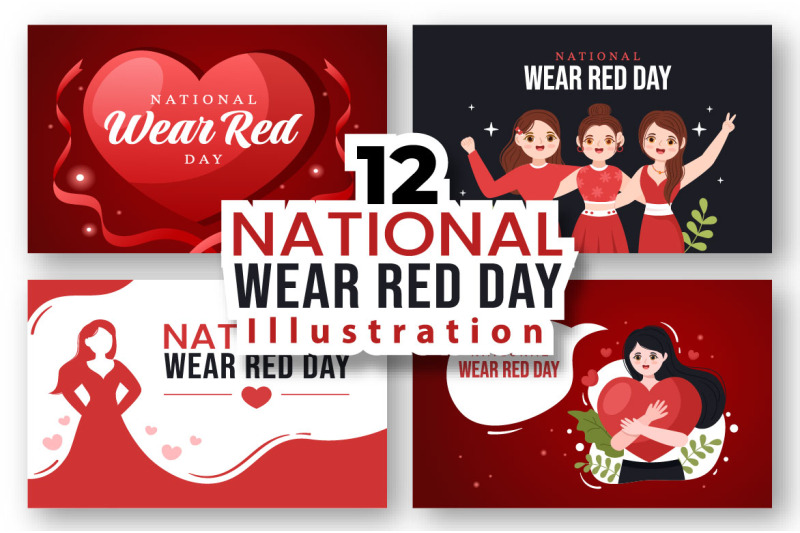 12-national-wear-red-day-illustration