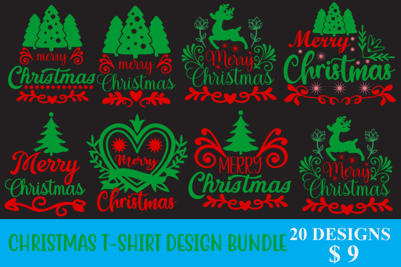 christmas-t-shirt-design-bundle