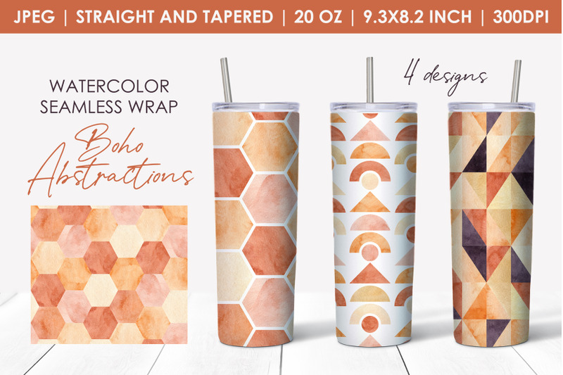abstract-geometry-20-oz-skinny-tumbler-sublimation