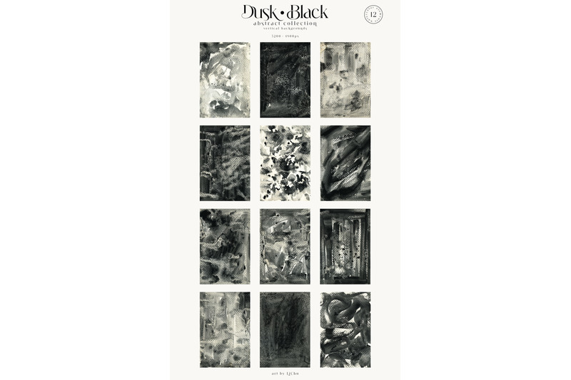 dusk-black-watercolor-background-texture-shapes-stroke-clipart