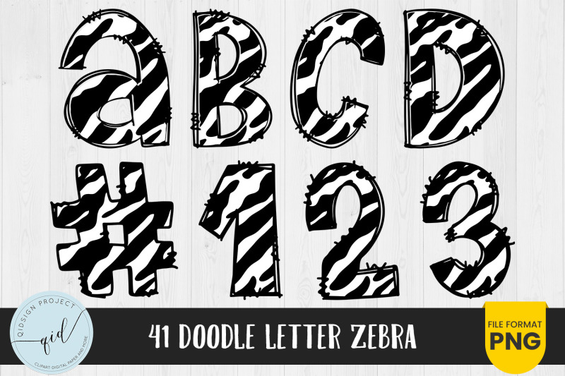 zebra-doodle-letters-and-numbers-41-characters