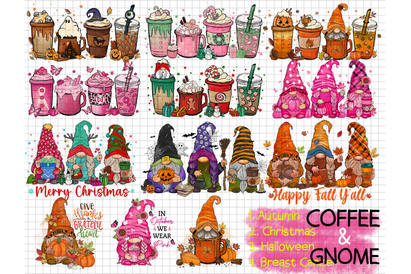 coffee-mug-and-gnome-hand-drawn-graphics-bundle