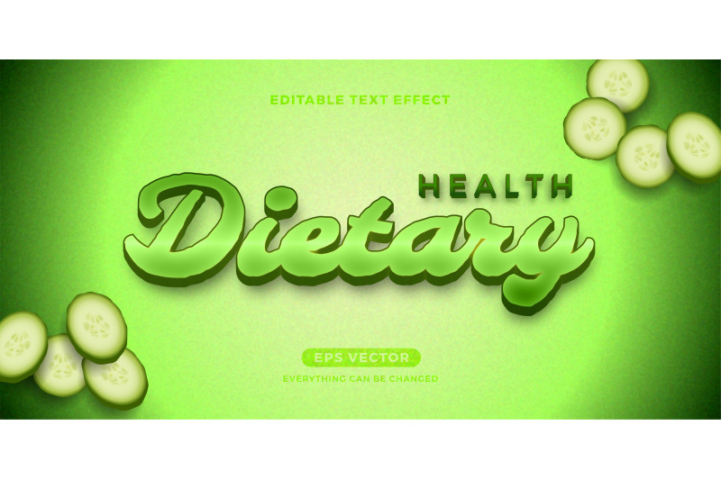 cucumber-editable-text-effect-style-vector