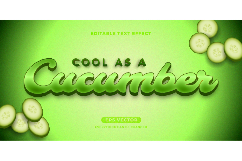 cucumber-editable-text-effect-style-vector