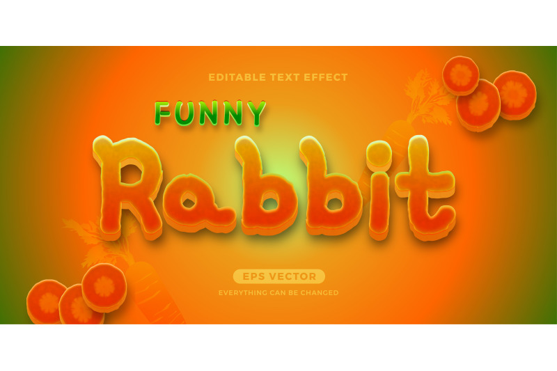 carrots-editable-text-effect-style-vector