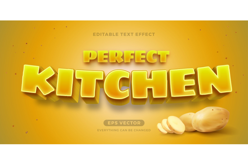 potato-editable-text-effect-style-vector