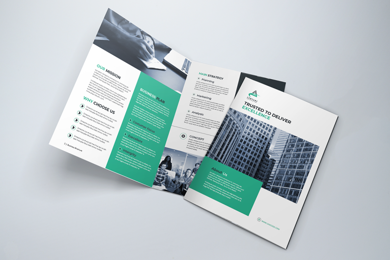 bifold-business-brochure-template