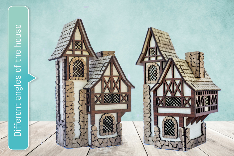 laser-cut-medieval-3d-christmas-miniature-house-dxf-svg-glowforge