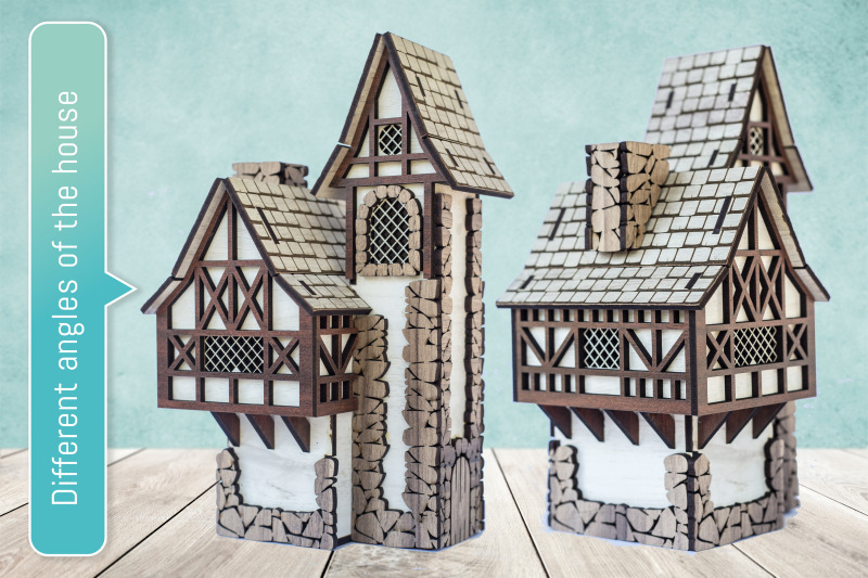 laser-cut-medieval-3d-christmas-miniature-house-dxf-svg-glowforge