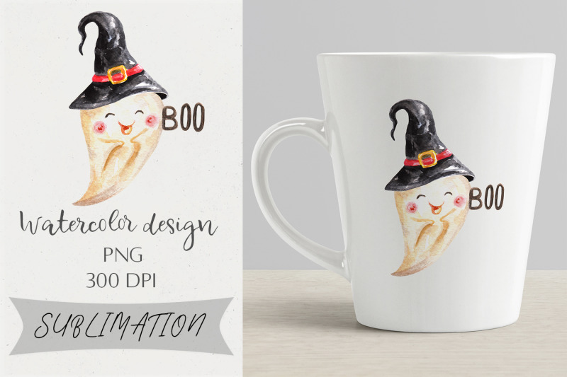 halloween-sublimation-design-png-watercolor-ghost-witch-boo