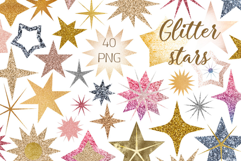 star-glitter-collection-png-clipart