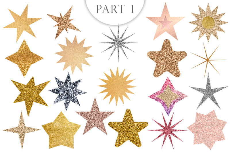 star-glitter-collection-png-clipart