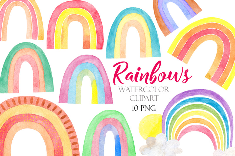 simple-watercolor-rainbow-clipart