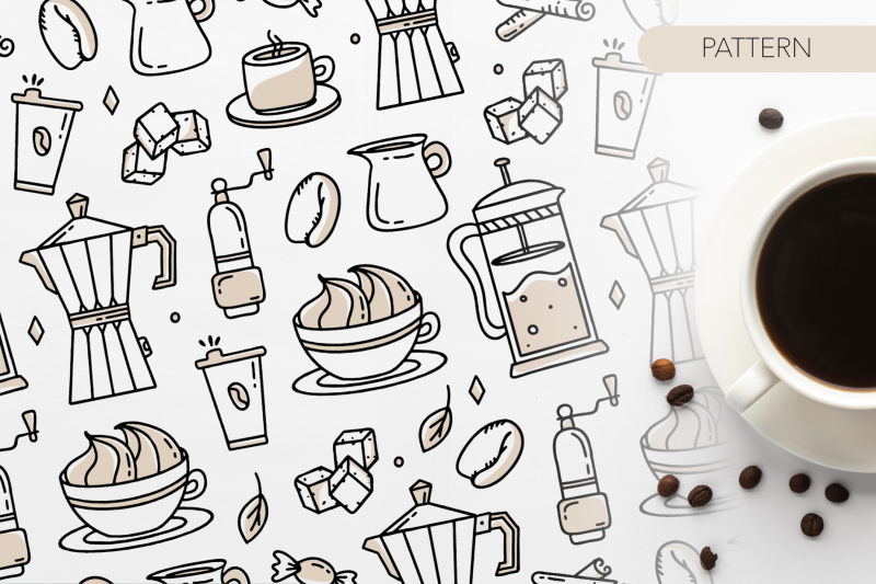 clipart-coffee-doodle-set