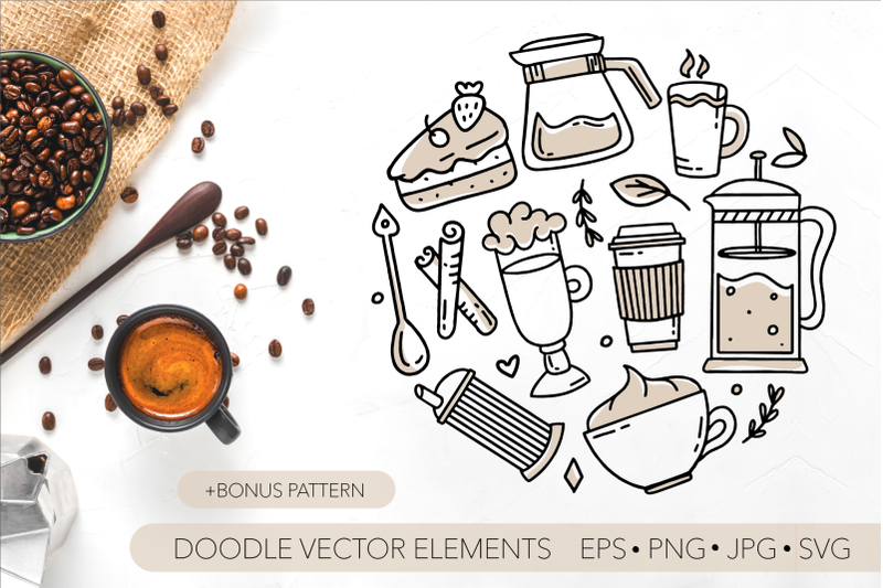 clipart-coffee-doodle-set