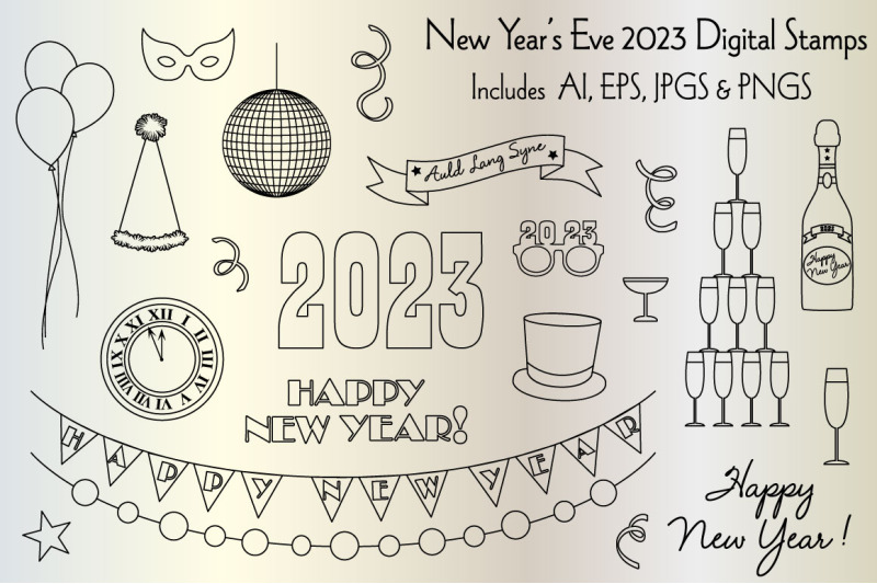 new-year-039-s-eve-2023-digital-stamps