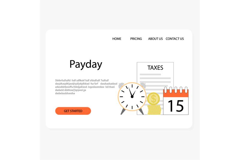 payday-landing-page-time-to-payment-tax-salary-and-wages