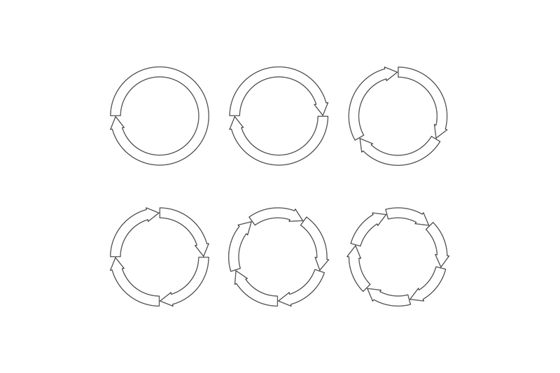 circle-diagram-line-round-arrow-step-by-step-infographic