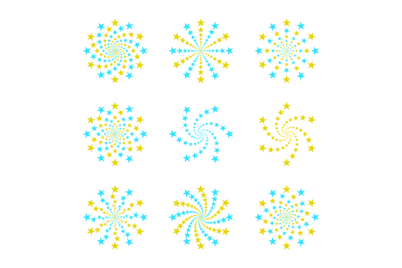 yellow-blue-fireworks-collection-to-celebrating-new-year-christmas-or