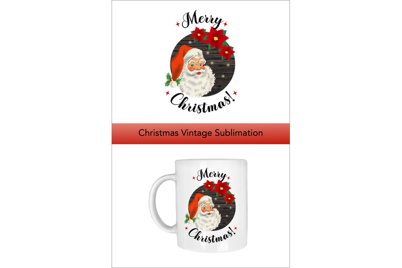 merry-christmas-round-sign-png-vintage-santa-sublimation