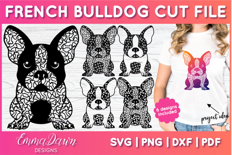 french-bulldog-svg-bundle-dog-zentangle-cut-file-bundle