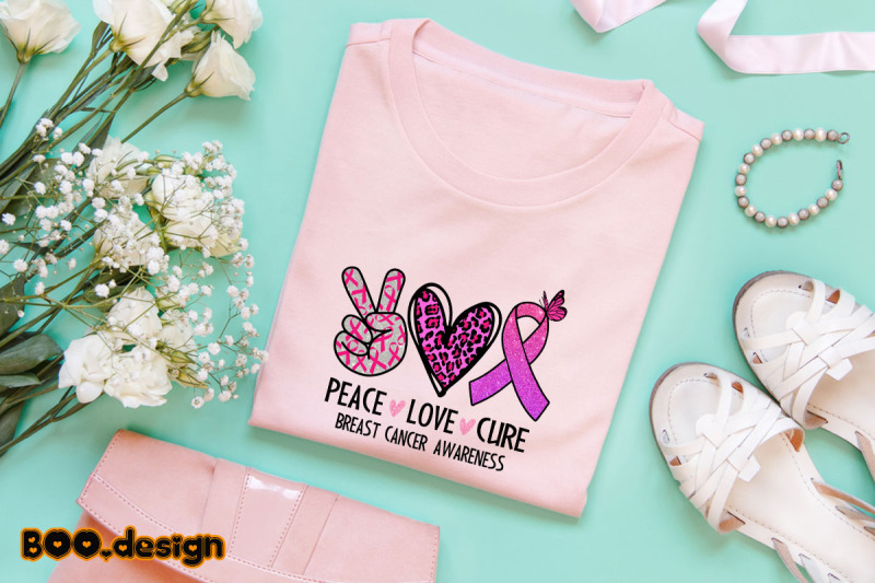 peace-love-cure-breast-cancer-awareness-graphics