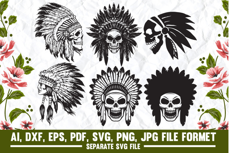 cherokee-indian-skull-headdress-indian-indian-headdress-tribal-c