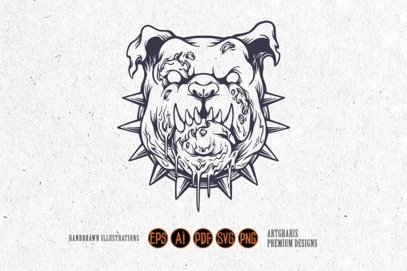 silhouette-angry-bulldog-head-svg