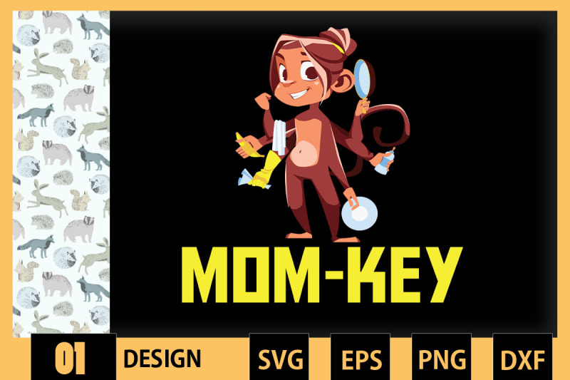 mom-key-cute-monkey-animal