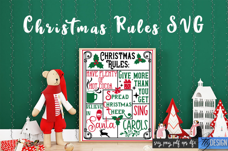 christmas-rules-svg-funny-family-svg-christmas-quotes