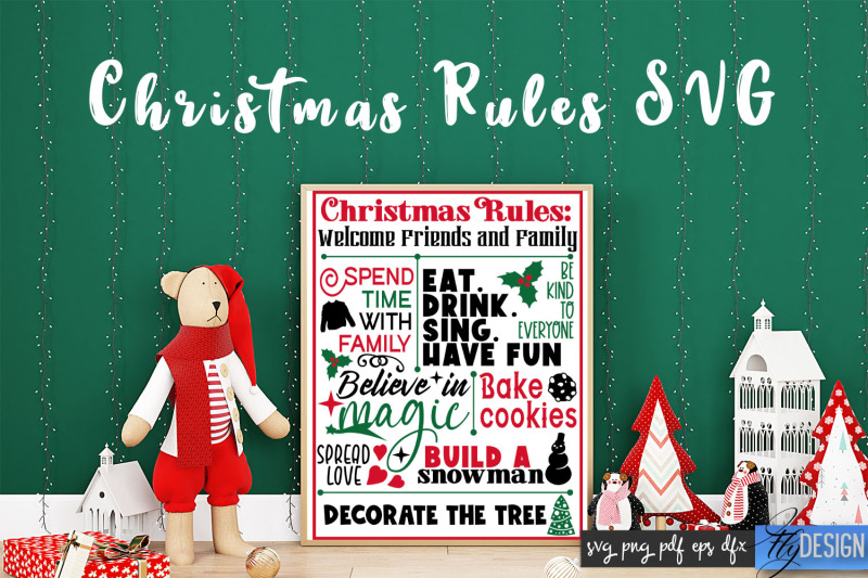 christmas-rules-svg-funny-family-svg-christmas-quotes