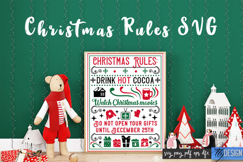 christmas-rules-svg-funny-family-svg-christmas-quotes