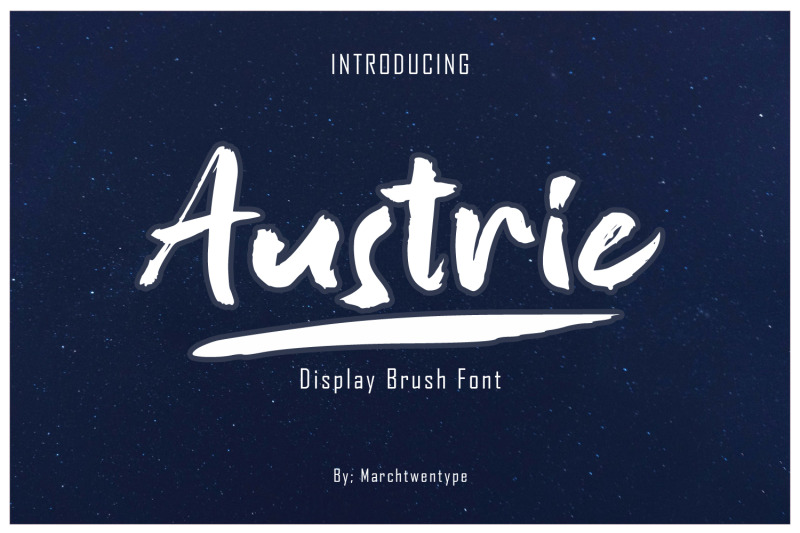 austrie-display-brush-font