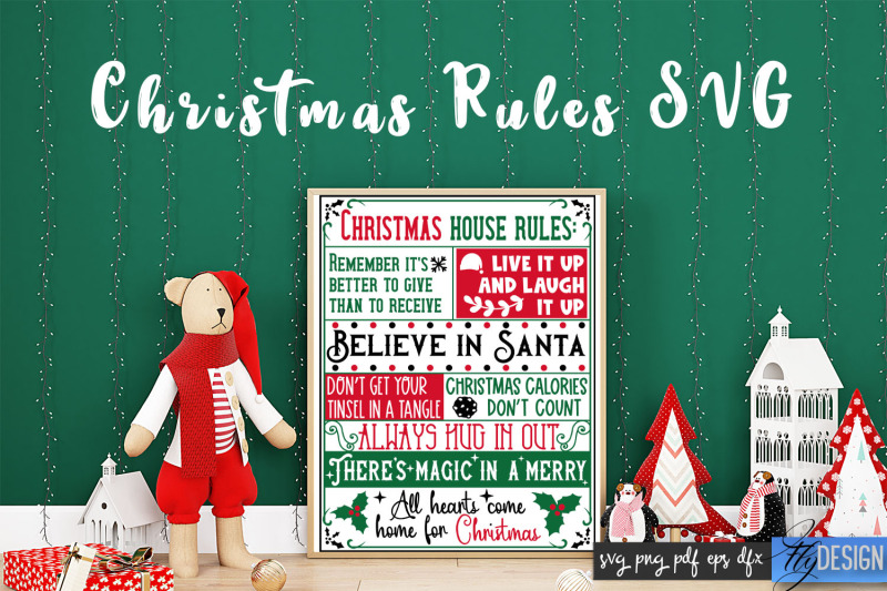 christmas-rules-svg-funny-family-svg-christmas-quotes