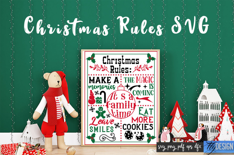 christmas-rules-svg-funny-family-svg-christmas-quotes