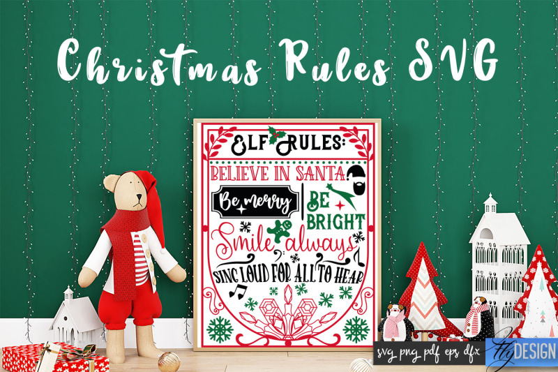 christmas-rules-svg-funny-family-svg-christmas-quotes