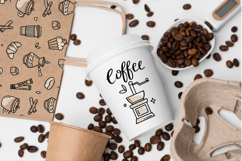 clipart-coffee-doodle-set