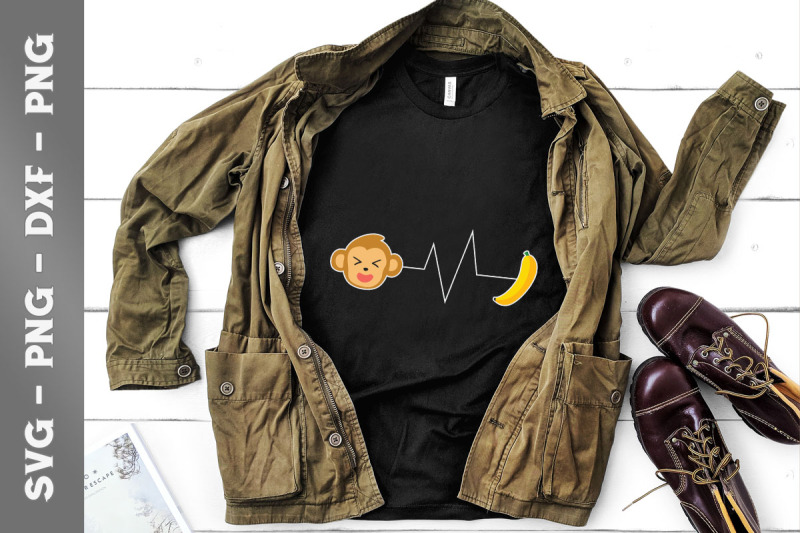 monkey-heartbeat-banana-svg