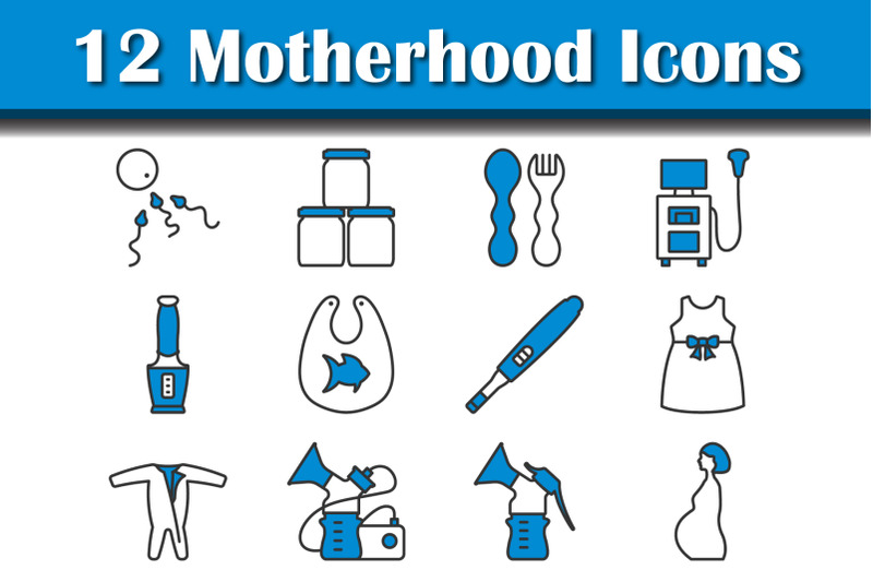 motherhood-icon-set