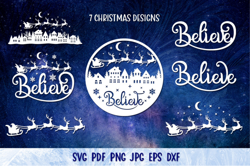 believe-svg-santa-sleigh-svg-believe-door-hanger