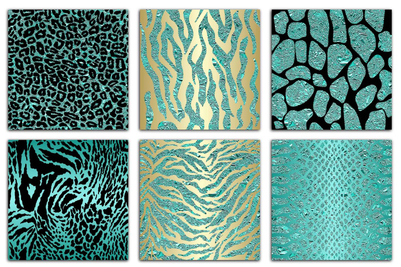 turquoise-safari-animal-print-seamless-digital-paper