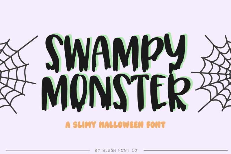 swampy-monster-slimy-halloween-font