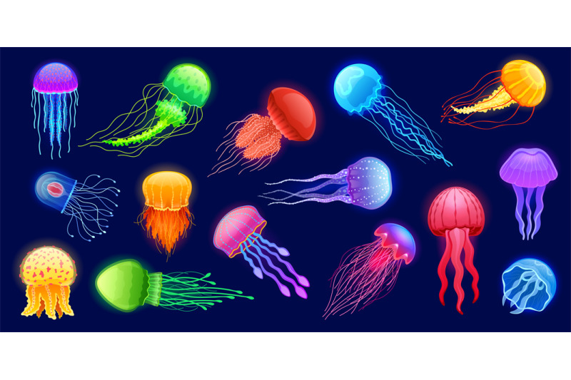 cartoon-jellyfish-exotic-glowing-underwater-animal-deep-marine-glowi