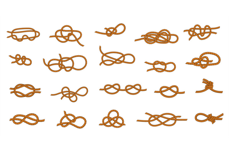 rope-knot-marine-and-nautical-ties-and-threads-for-boating-and-sailin