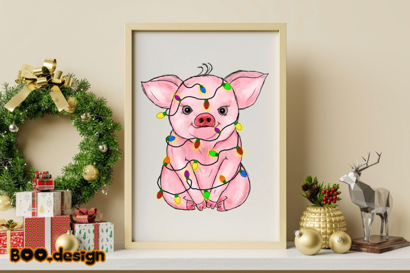 hand-drawn-christmas-pig-graphics