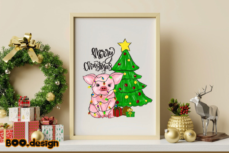 merry-christmas-pig-graphics