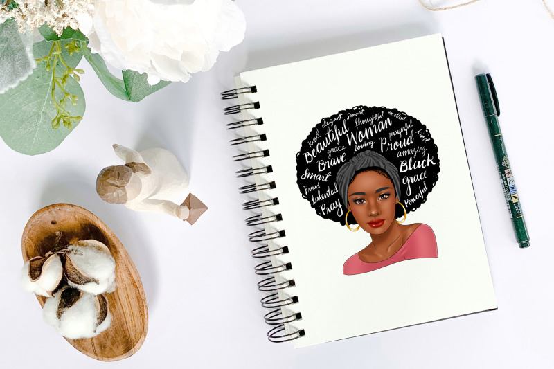 black-woman-clipart-bundle