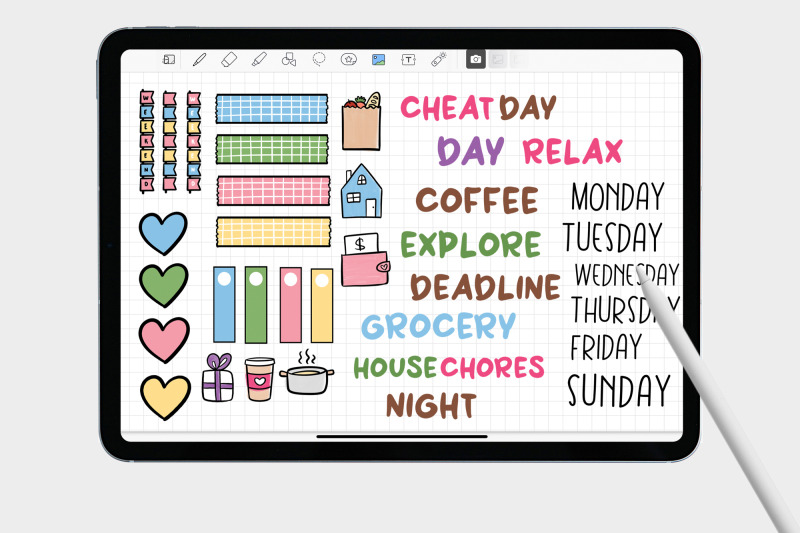 kawaii-daily-digital-sticker-for-goodnotes-planner